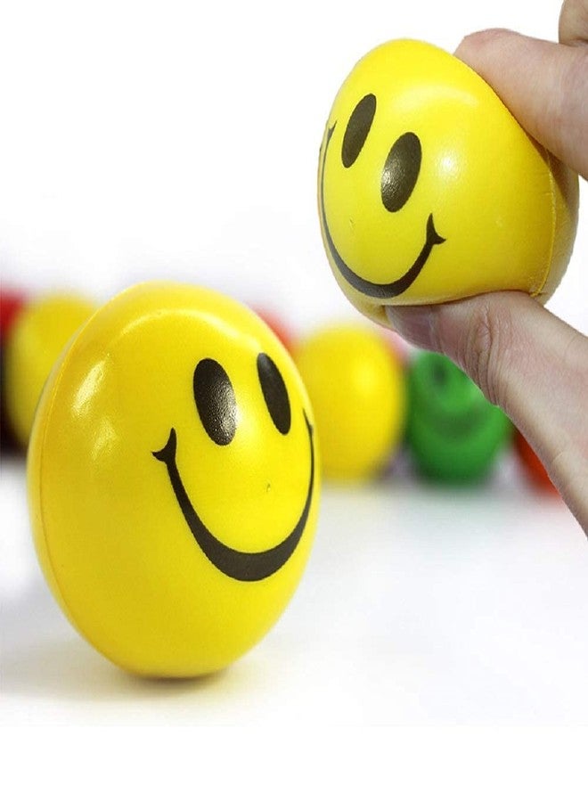 Tudoccy Smiley Stress Relief Ball for Kids & Adults - Soft Squeeze Toy for Hand Exercise, Therapy & Fun - Cute Yellow Face, Non-Toxic Sponge Ball for Girls, Boys - Pack of 4 - Image 5